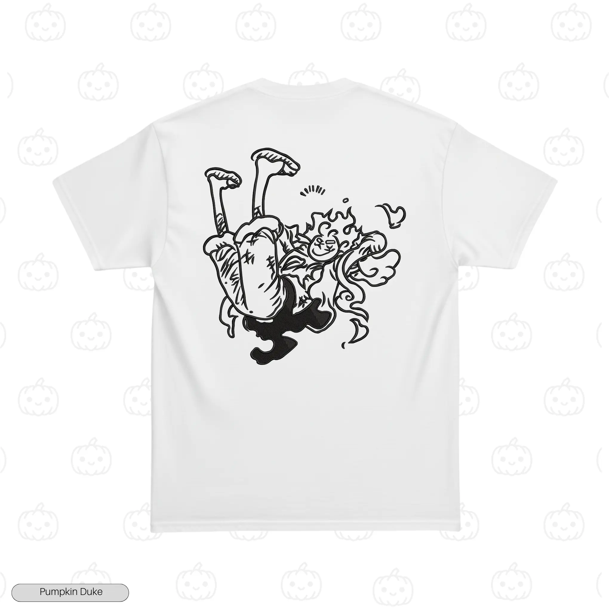 Luffy Gear 5 Laying Embroidery T-Shirt