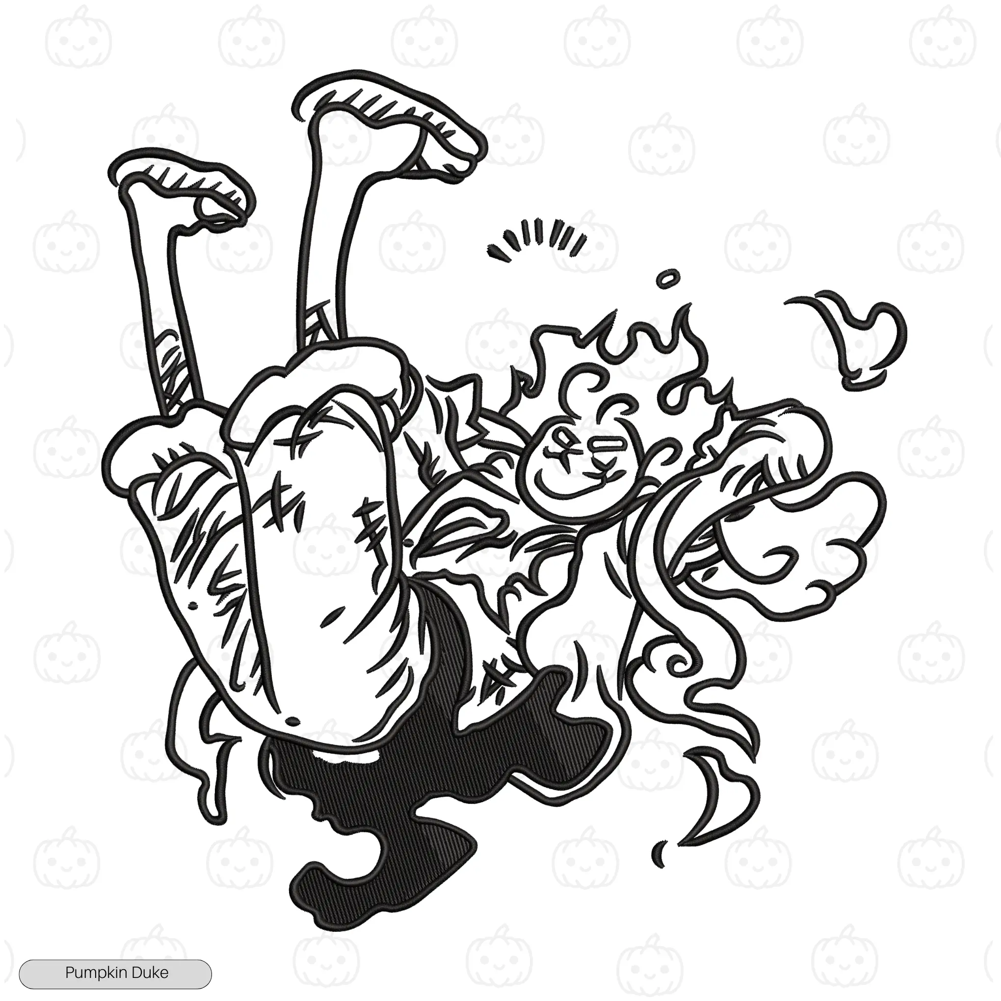 Luffy Gear 5 Laying Embroidery T-Shirt