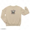 Luffy Gear 5 Logo Beige Front Embroidery Sweatshirt Luffy Gear 5 Logo Embroidery Sweatshirt