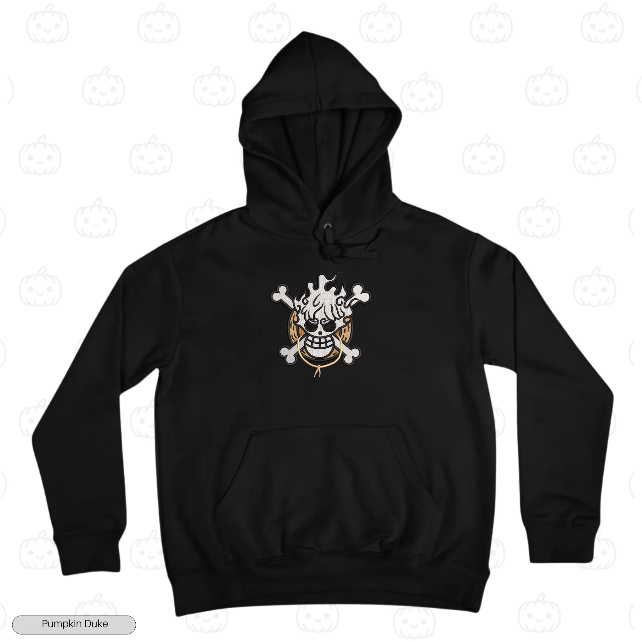 Luffy Gear 5 Nika Embroidery Hoodie