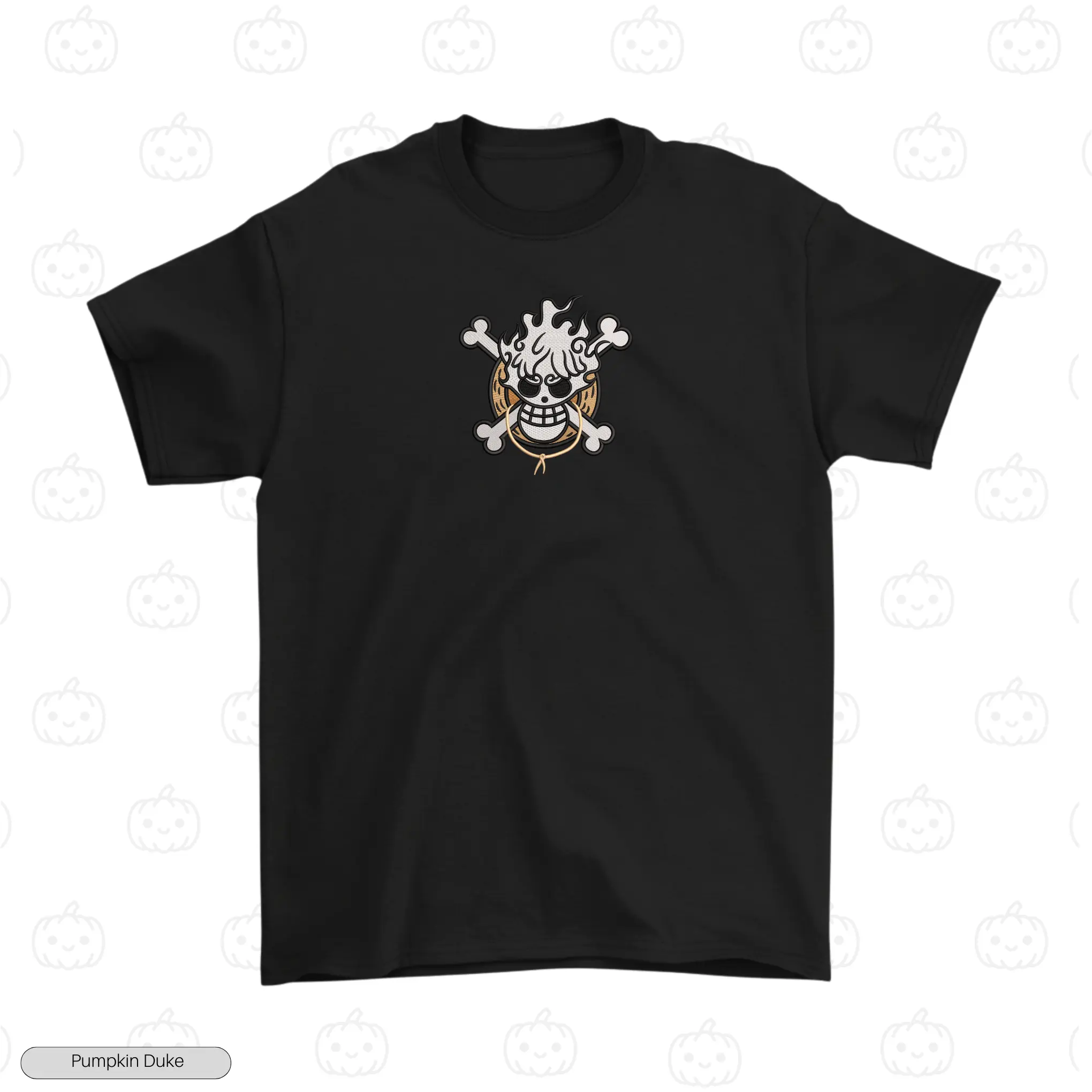 Luffy Gear 5 Nika Embroidery T-Shirt
