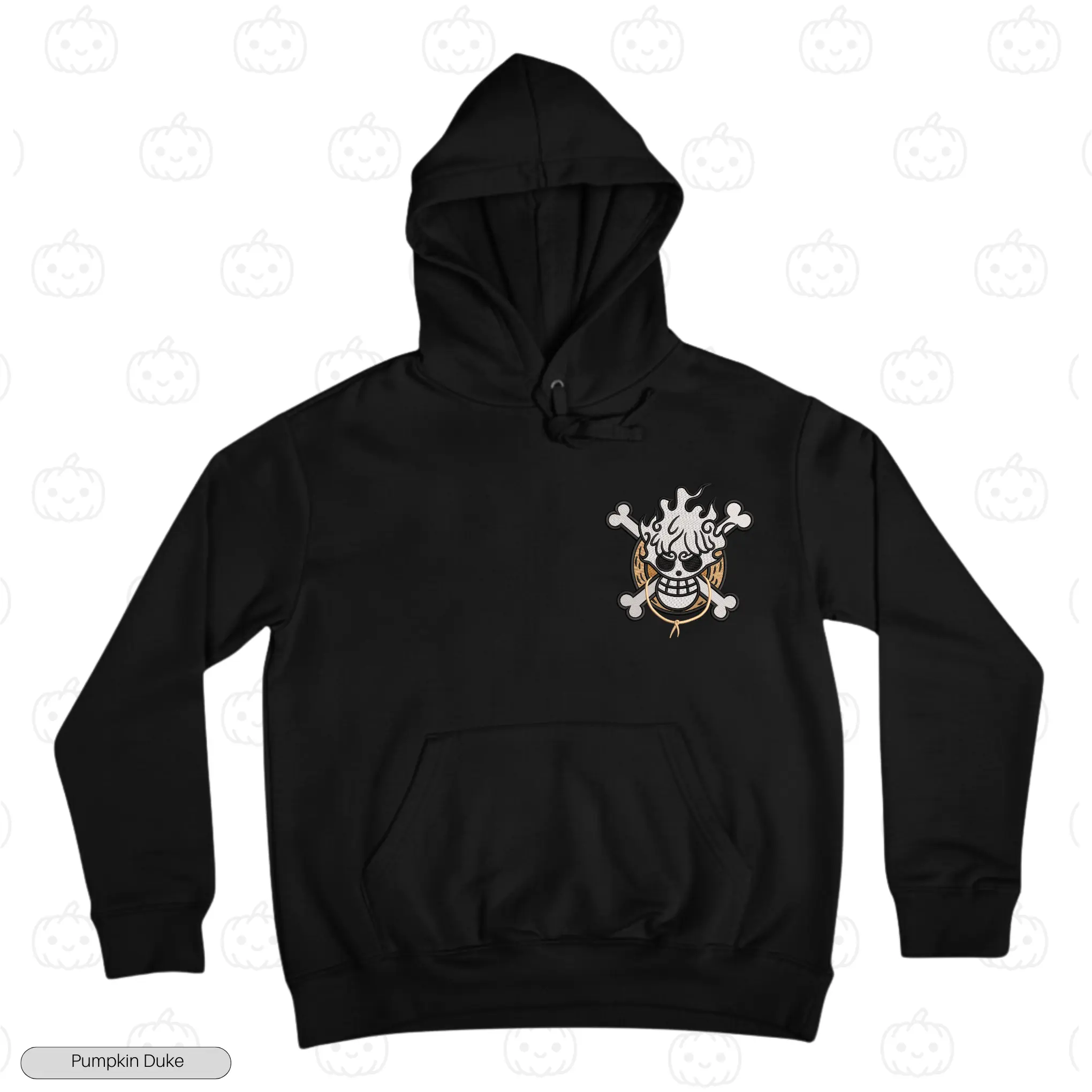 Luffy Gear 5 Nika Embroidery Hoodie