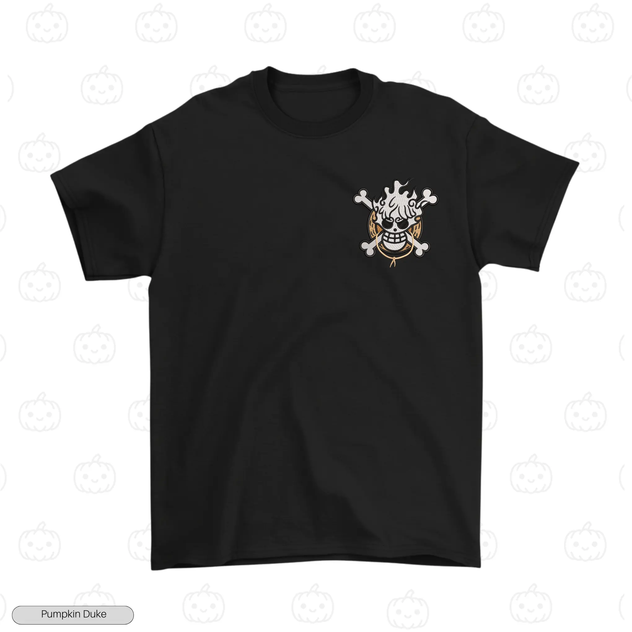 Luffy Gear 5 Nika Embroidery T-Shirt