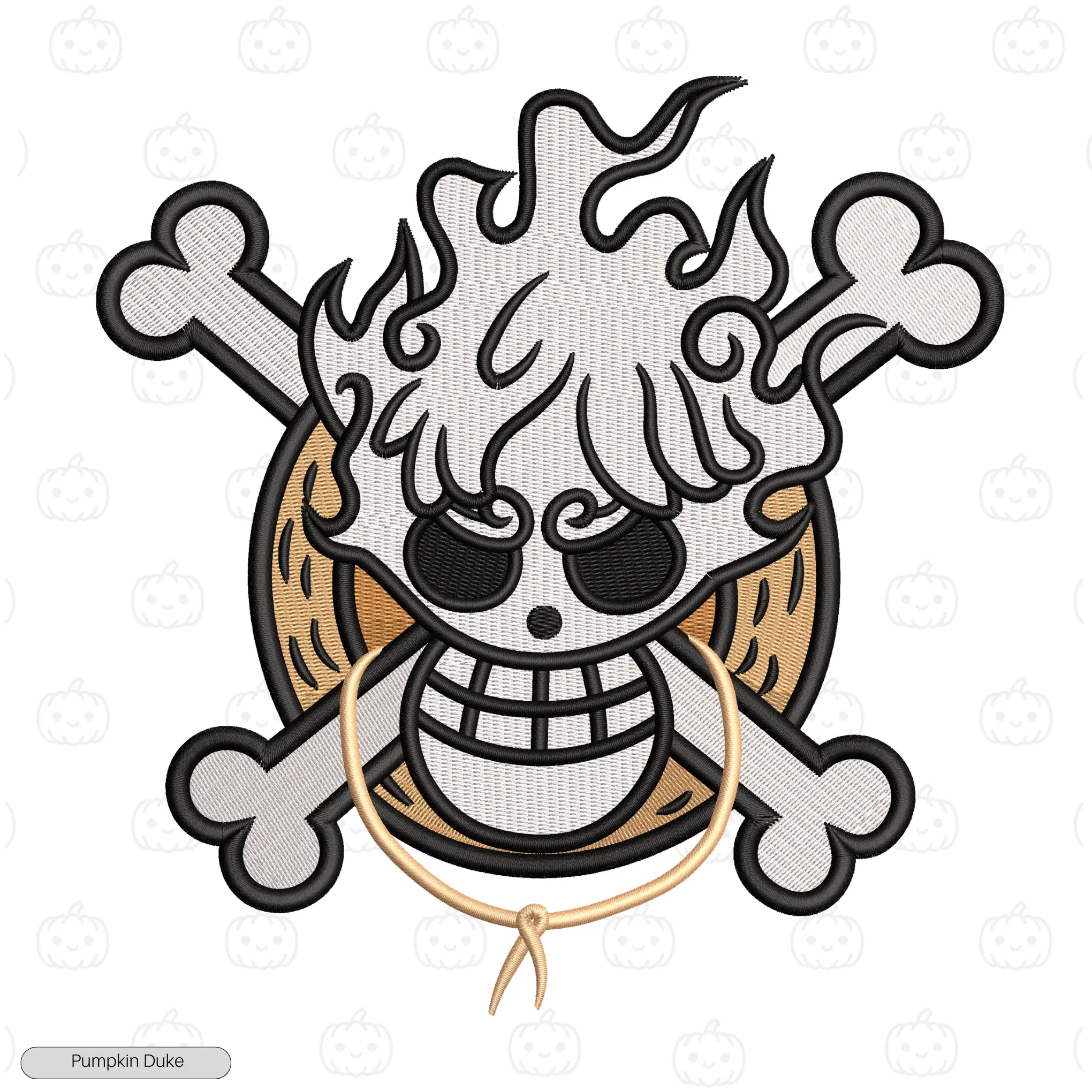 Luffy Gear 5 Nika Embroidery T-Shirt