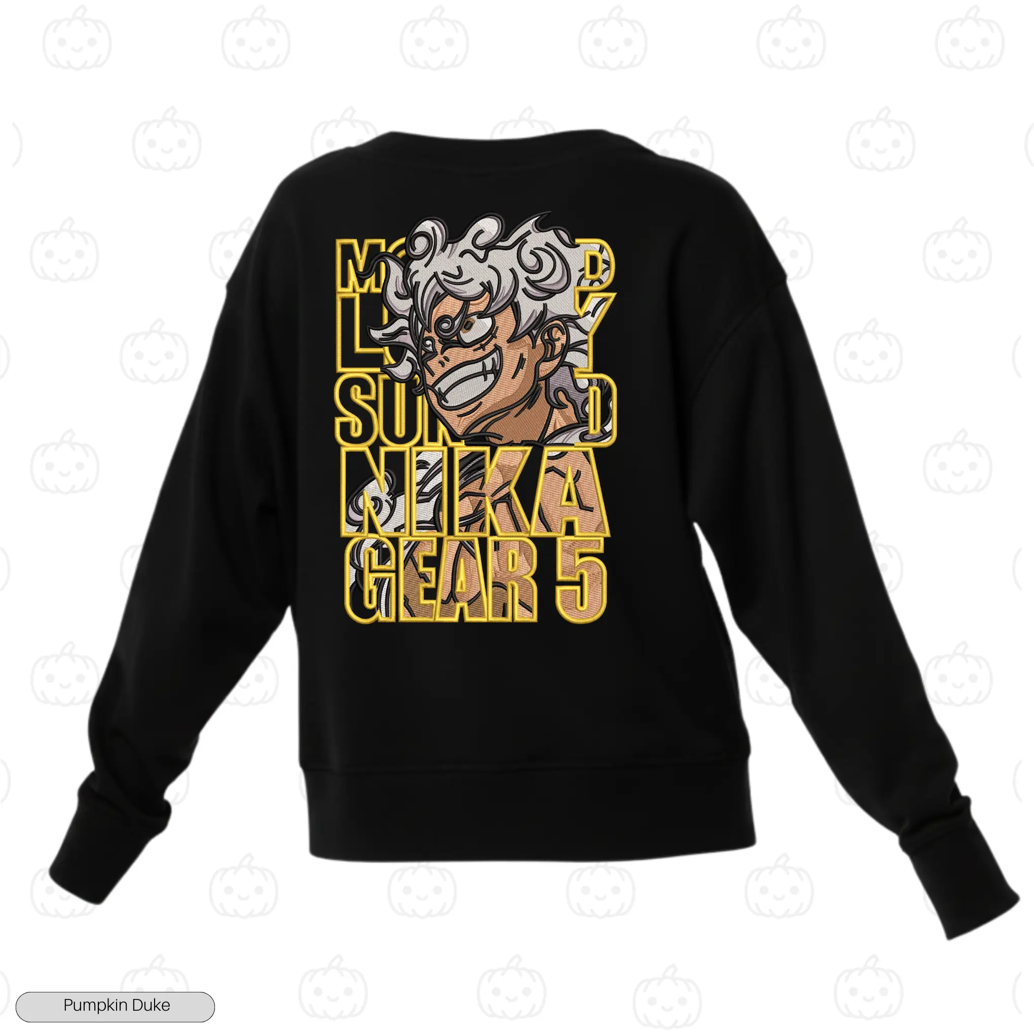 Luffy Gear 5 Nika Embroidery Sweatshirt