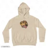 Luffy Shiny eyes Beige Front Embroidery Hoodie Luffy Shiny Eyes Embroidery Hoodie