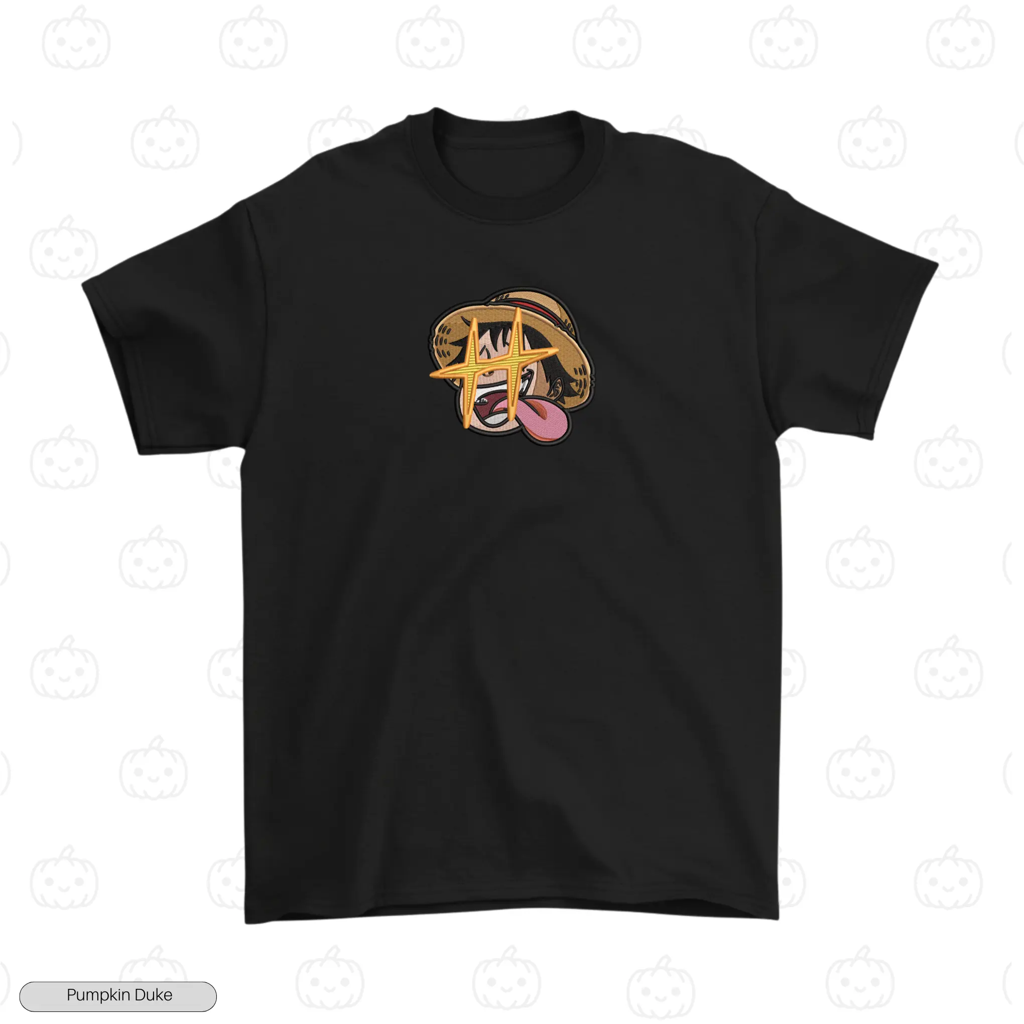 Luffy Shiny Eyes Embroidery T-Shirt