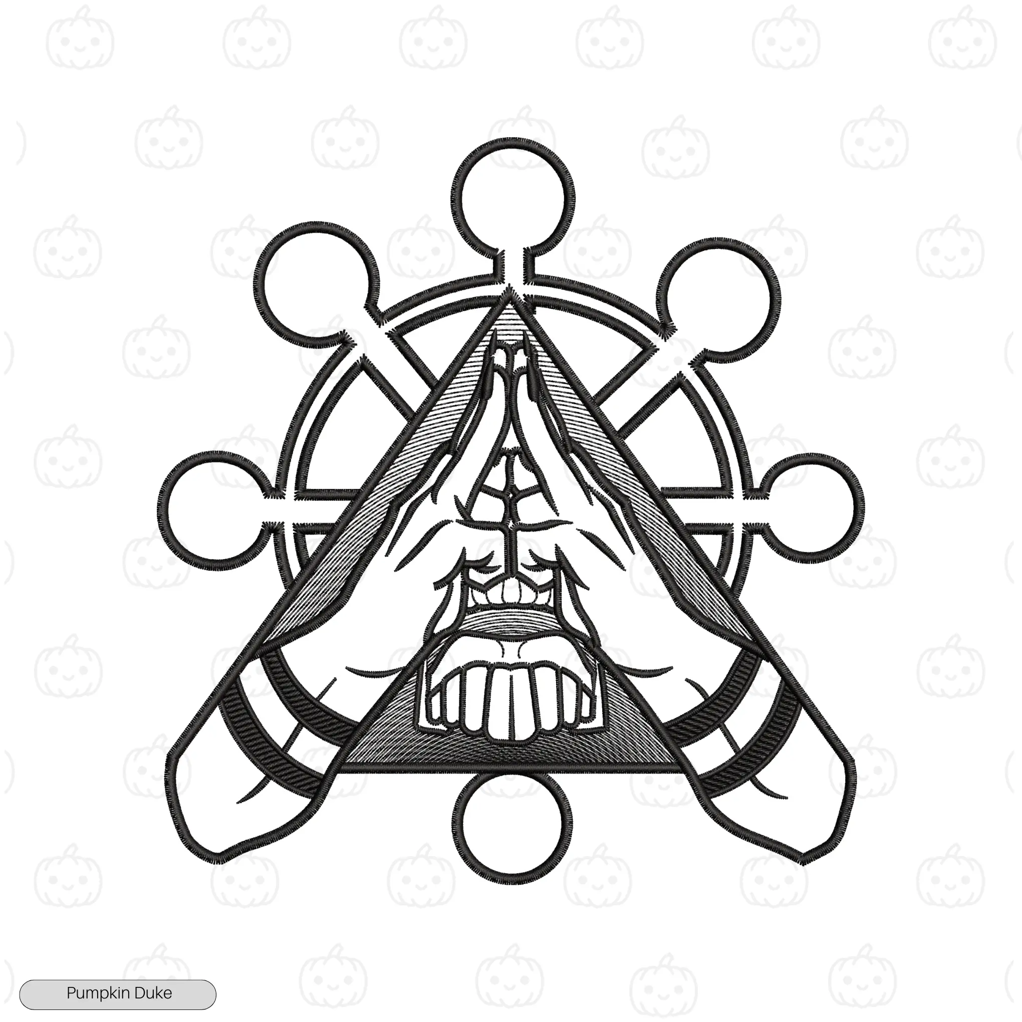 Mahoraga X Sukuna Domain Expansion Black Embroidery Design Sukuna X Mahoraga Embroidery Sweatshirt