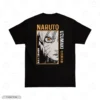 Naruto Half Face Black Back Embroidery T-Shirt Naruto Uzumaki Face V1 Embroidery T-Shirt
