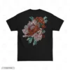Peony Flower Embroidery T-Shirt