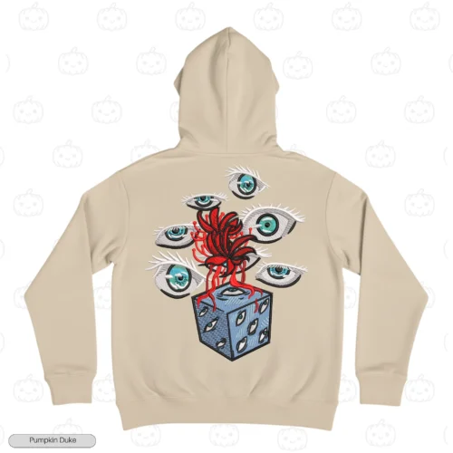 Six Eyes Cube Embroidery Hoodie