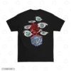 Six Eyes Cube Black Back Embroidery T-Shirt Six Eyes Cube Embroidery T-Shirt