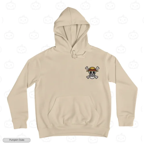 Straw Hat Logo Embroidery Hoodie