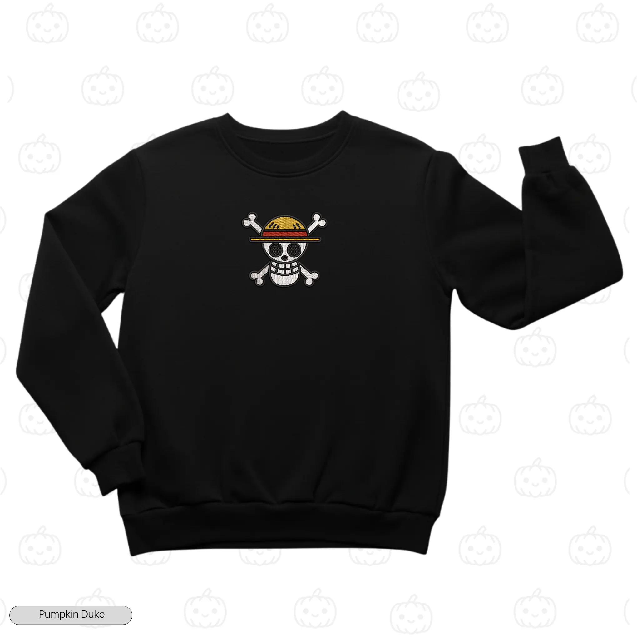 Luffy Face V1 Embroidery Sweatshirt