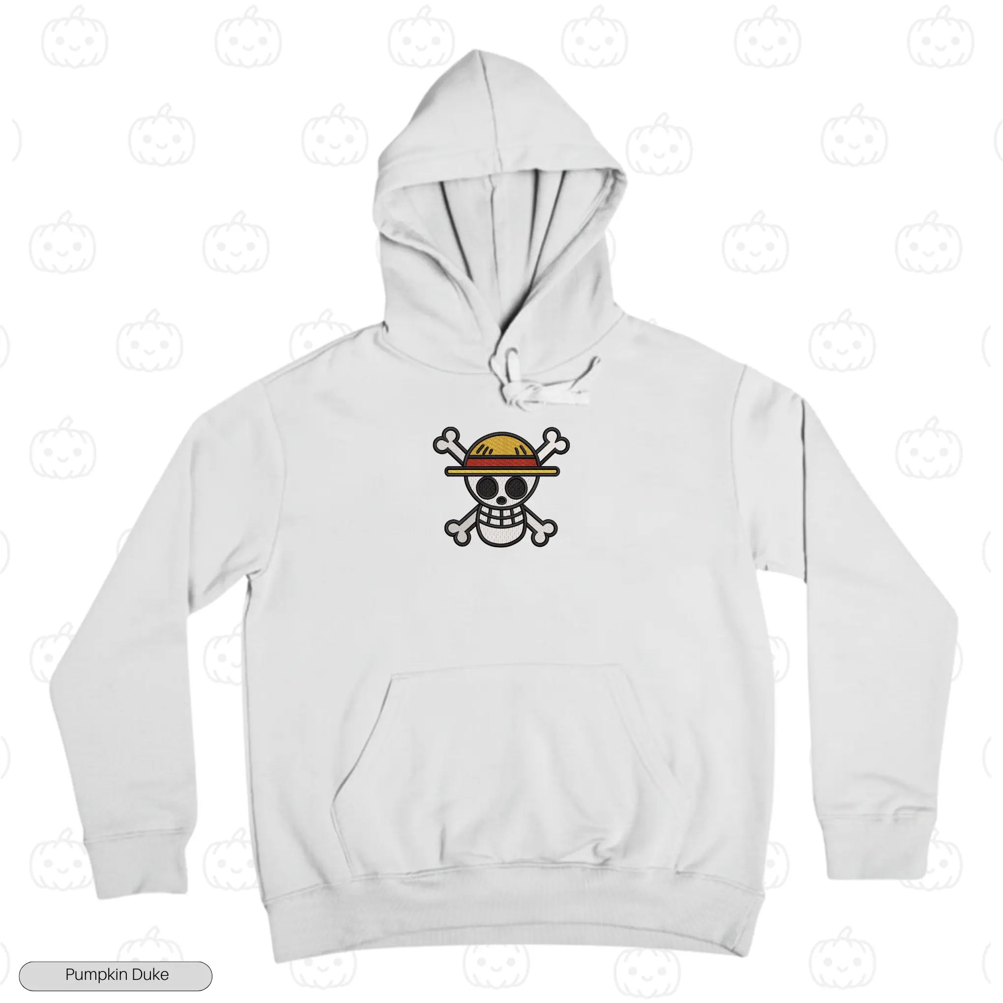 Luffy Face V1 Embroidery Hoodie
