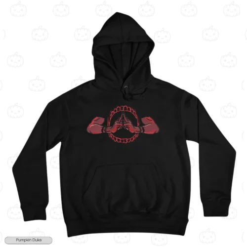 Sukuna Domain Expansion Hands Black Front Embroidery Hoodie Sukuna Domain Expansion V1 Embroidery Hoodie