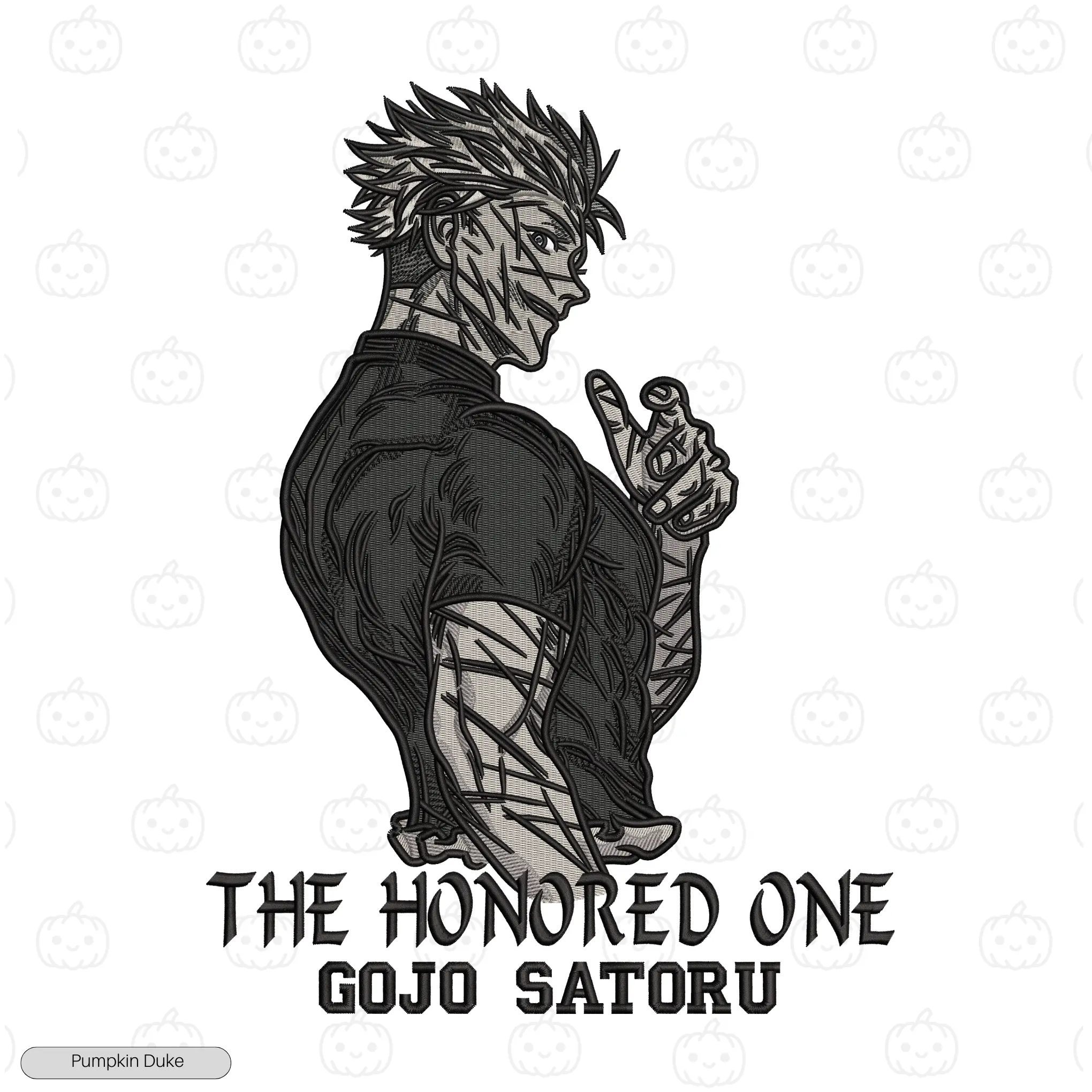 The Honored One Embroidery Design The Honored One Embroidery Sweatshirt