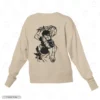 Toji Flexing Beige Back Embroidery Sweatshirt Toji Flexing Embroidery Sweatshirt