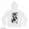 Toji Flexing White Back Embroidery Hoodie Toji Flexing Embroidery Hoodie