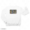 Upper Moons V1 White Front Embroidery Sweatshirt Upper Moons V1 Embroidery Sweatshirt