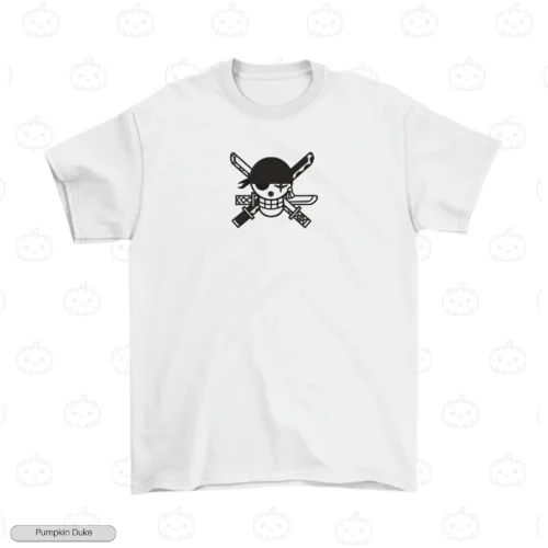 Zoro Logo V1 White Front Embroidery T-Shirt Zoro Logo V1 Embroidery T-Shirt