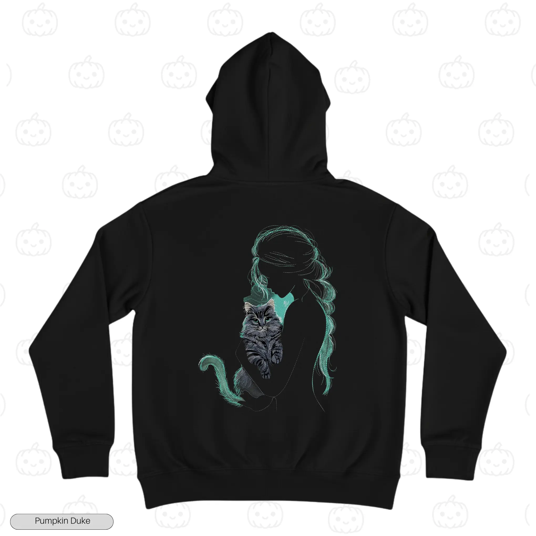 Beloved Cat Embroidery Hoodie