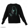 Beloved Cat Black Back Embroidery Sweatshirt Beloved Cat Embroidery Sweatshirt
