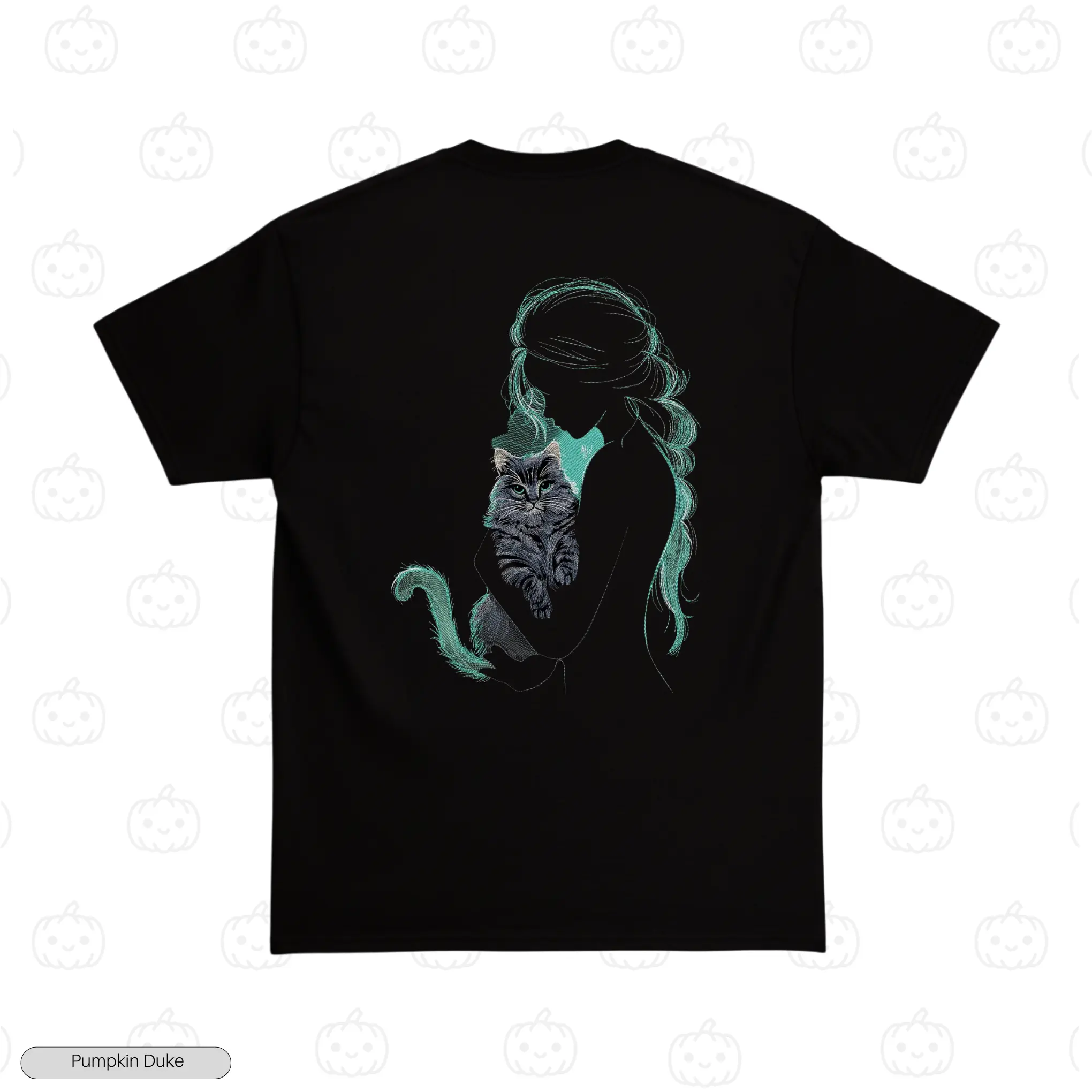 Beloved Cat Embroidery T-Shirt