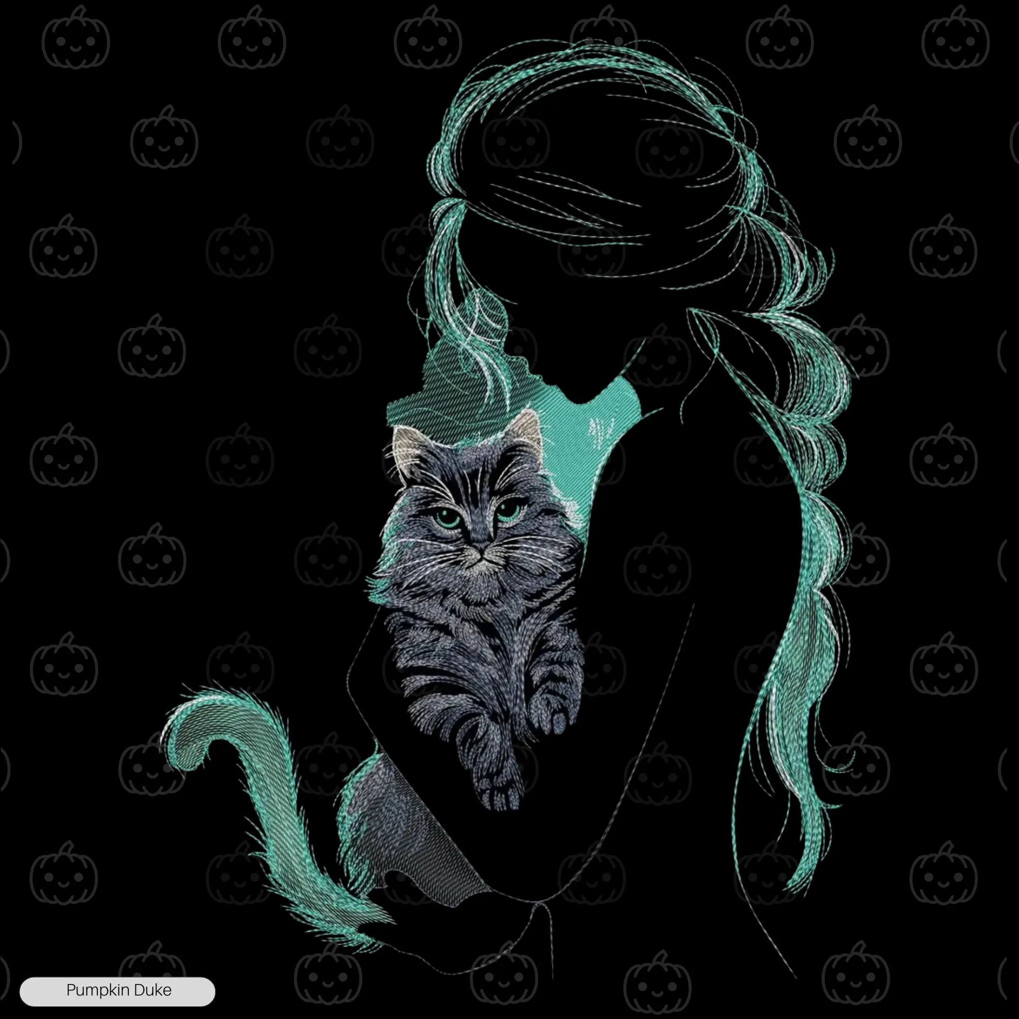 Beloved Cat Embroidery Design Beloved Cat Embroidery Sweatshirt