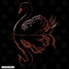 Black Swan Embroidery Design Black Swan Embroidery Sweatshirt