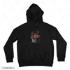 Boiled Lobster Black Front Embroidery Hoodie Boiled Lobster Embroidery Hoodie
