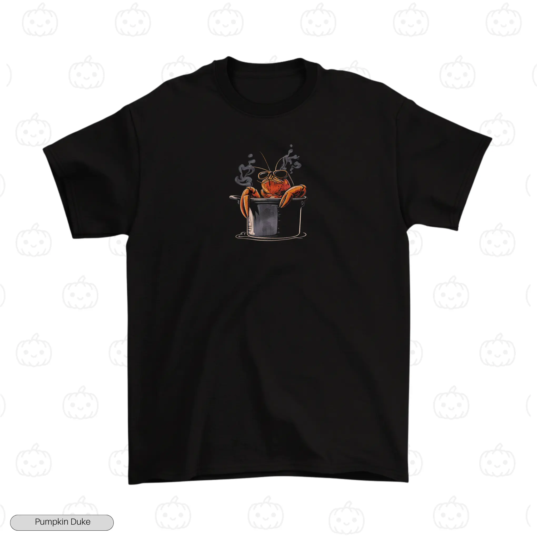 Boiled Lobster Embroidery T-Shirt
