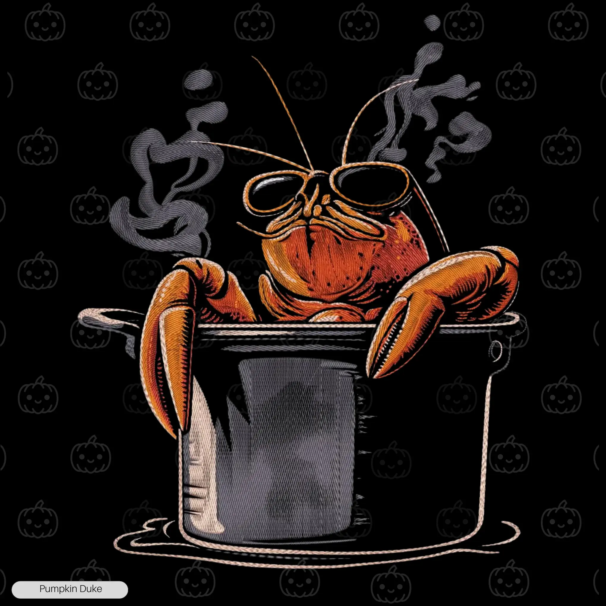 Boiled Lobster Embroidery Sweatshirt
