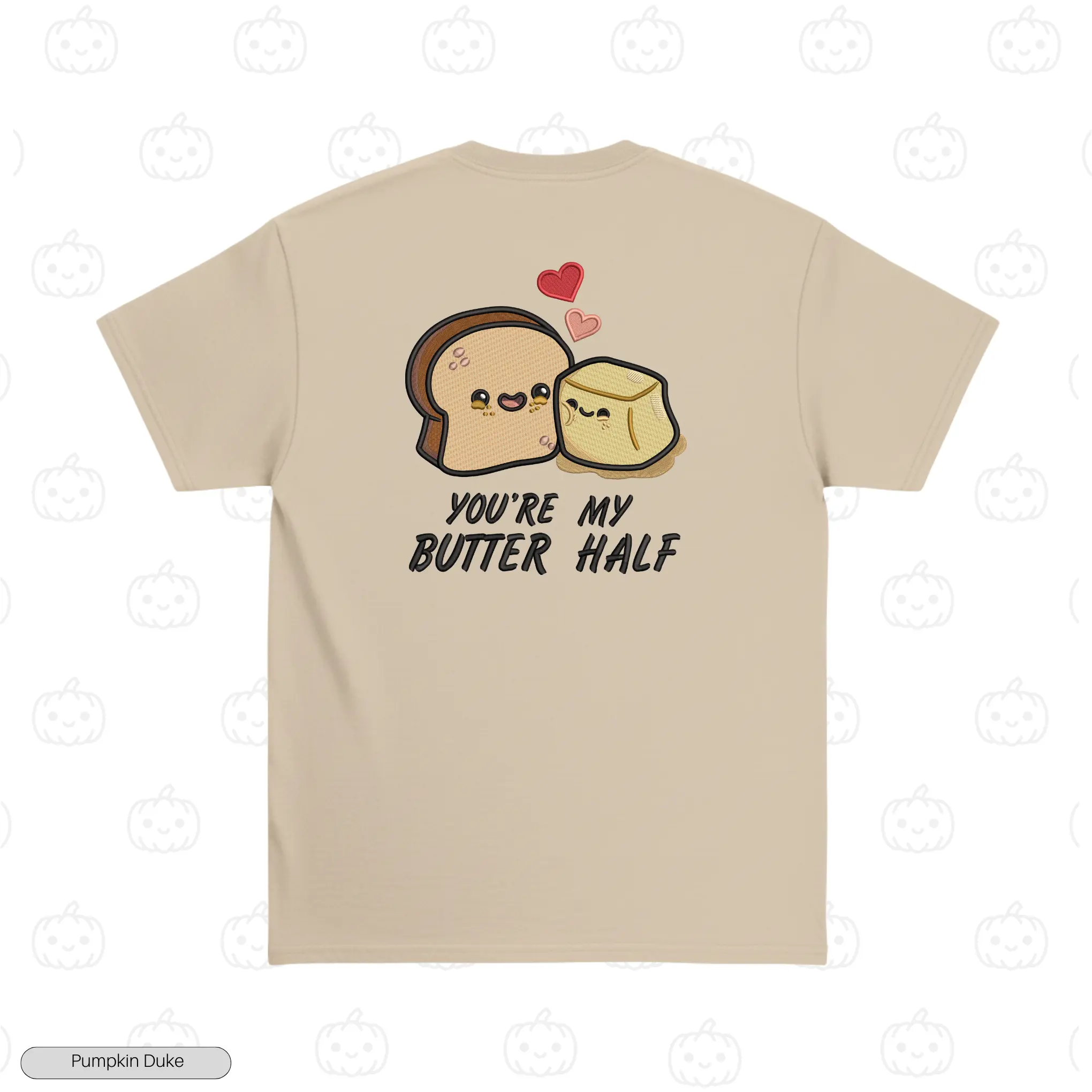Butter Half Embroidery T-Shirt