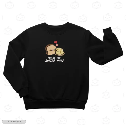 Butter Half Embroidery Sweatshirt