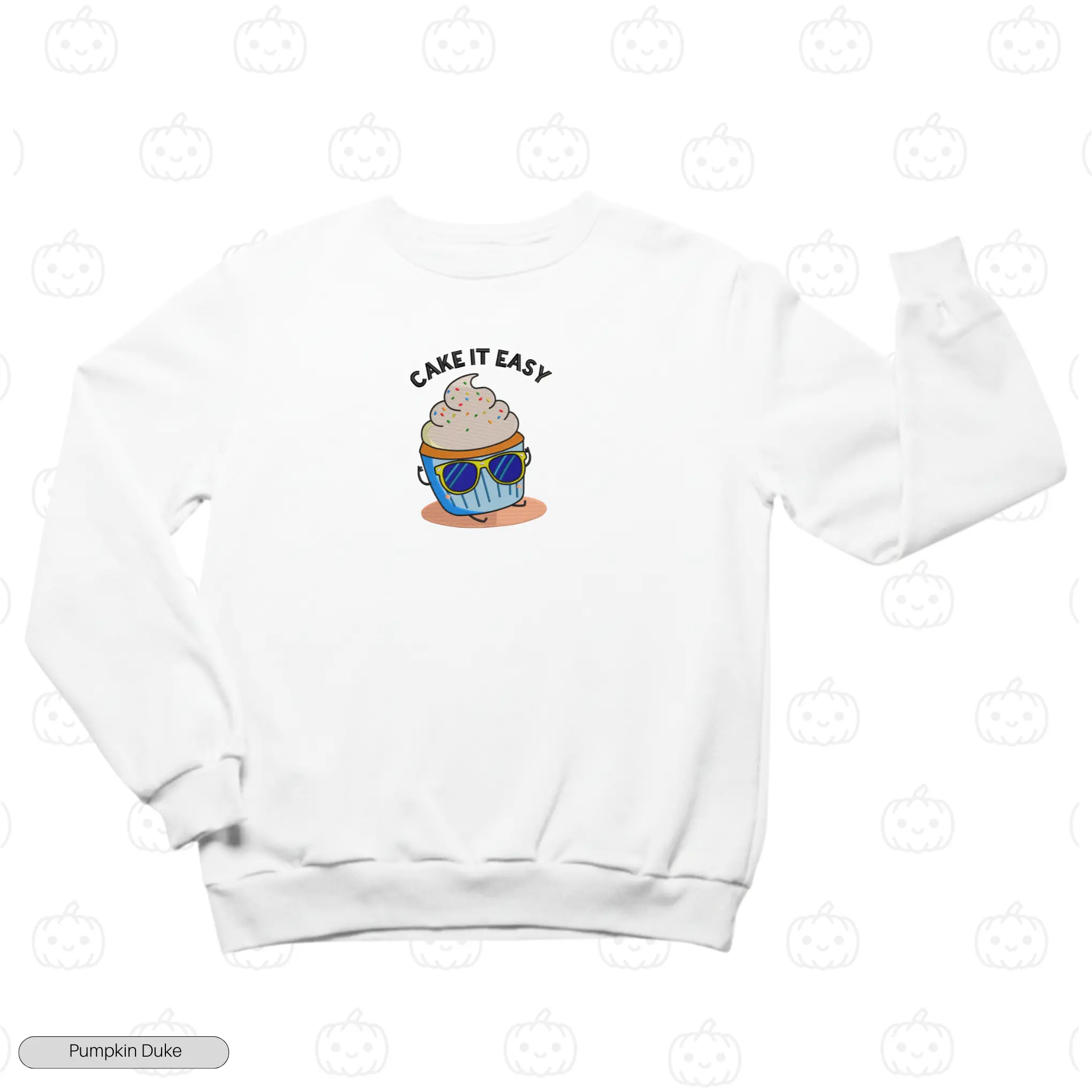 Cake It Easy Embroidery Sweatshirt