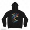Colorful Galaxy Phoenix Art Embroidery Hoodie