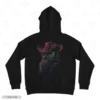 Cowboy Owl Black Back Embroidery Hoodie Cowboy Owl Embroidery Hoodie