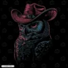 Cowboy Owl Embroidery Design Cowboy Owl Embroidery Sweatshirt