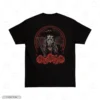Cowboy, Pistol And Rose Embroidery T-Shirt