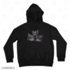 Cute Trio Cats Embroidery Hoodie