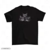 Cute Trio Cats Embroidery T-Shirt