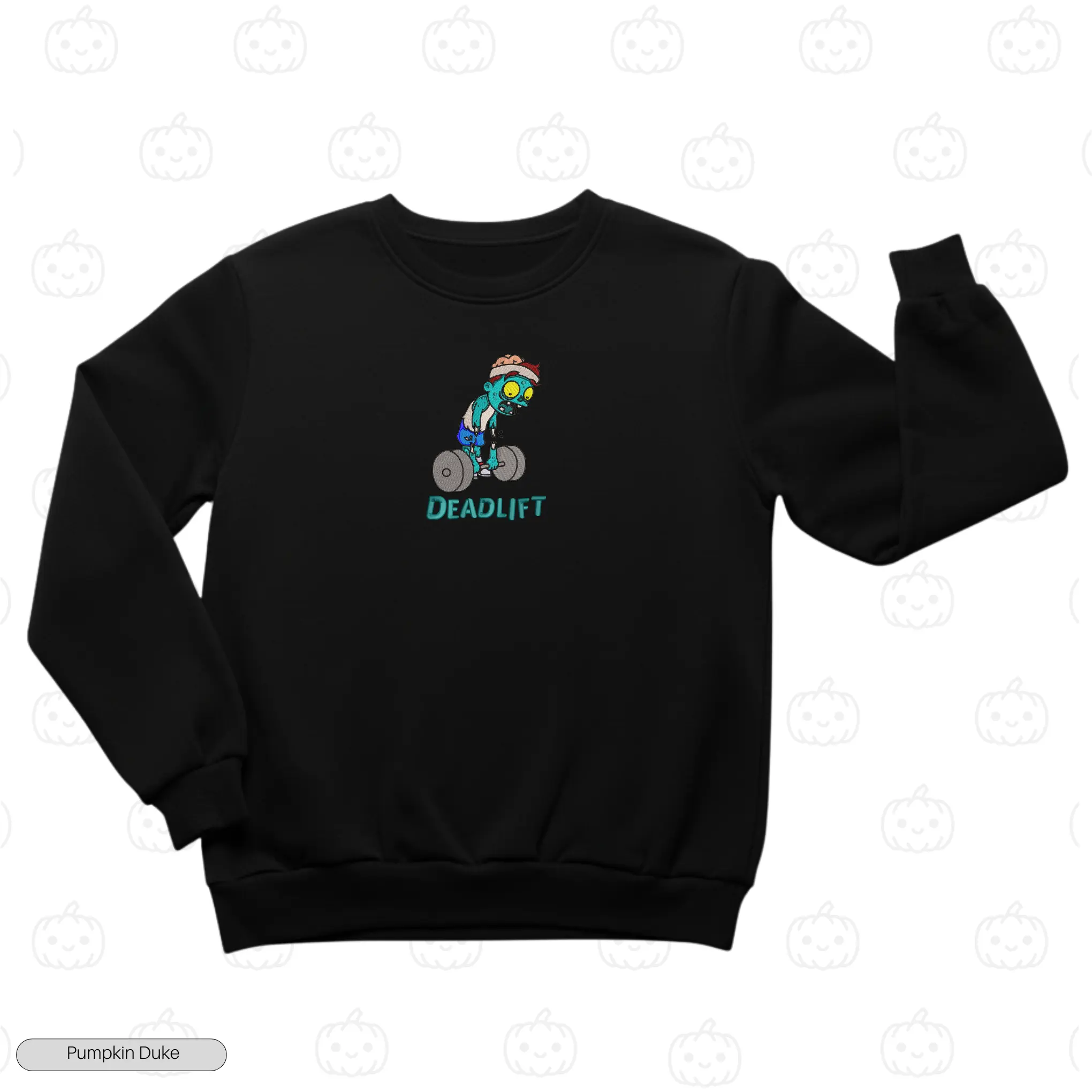 Zombie Deadlift Embroidery Sweatshirt