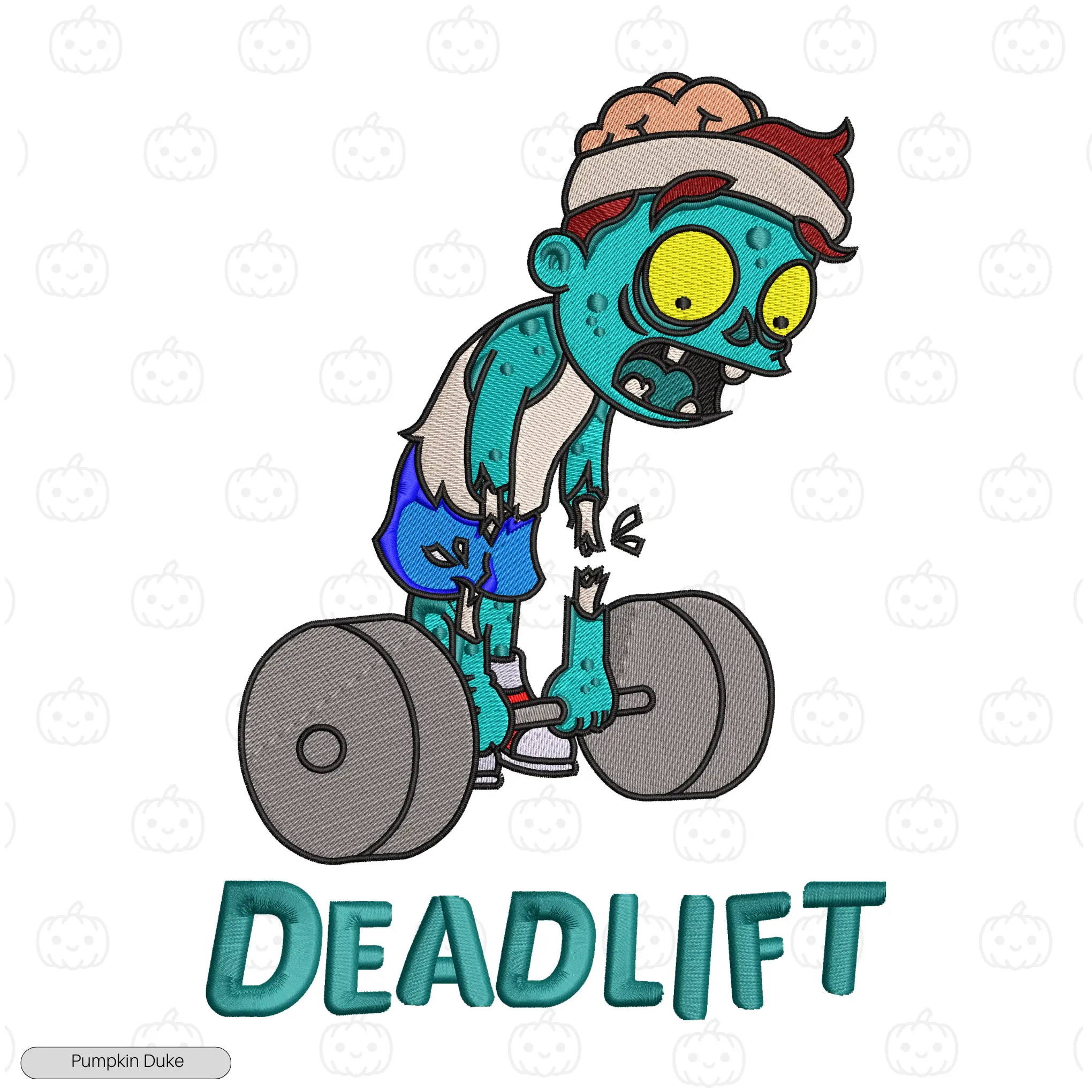 Zombie Deadlift Embroidery Sweatshirt