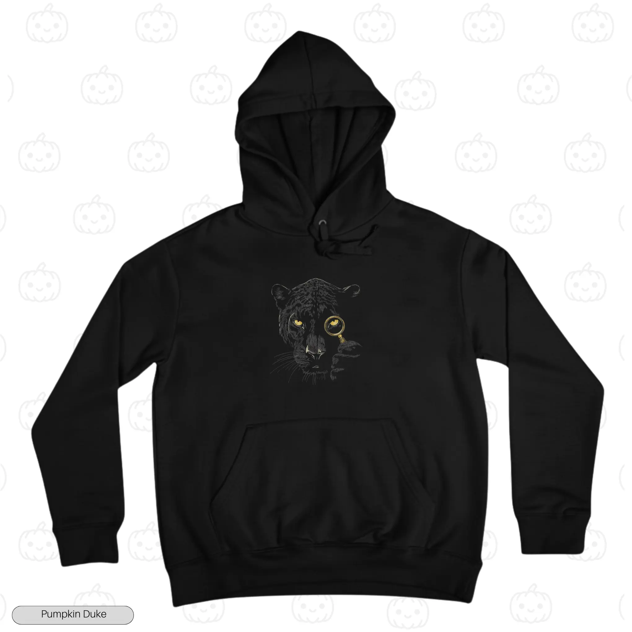 Detective Panther Embroidery Hoodie