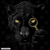 Detective Panther Embroidery Hoodie