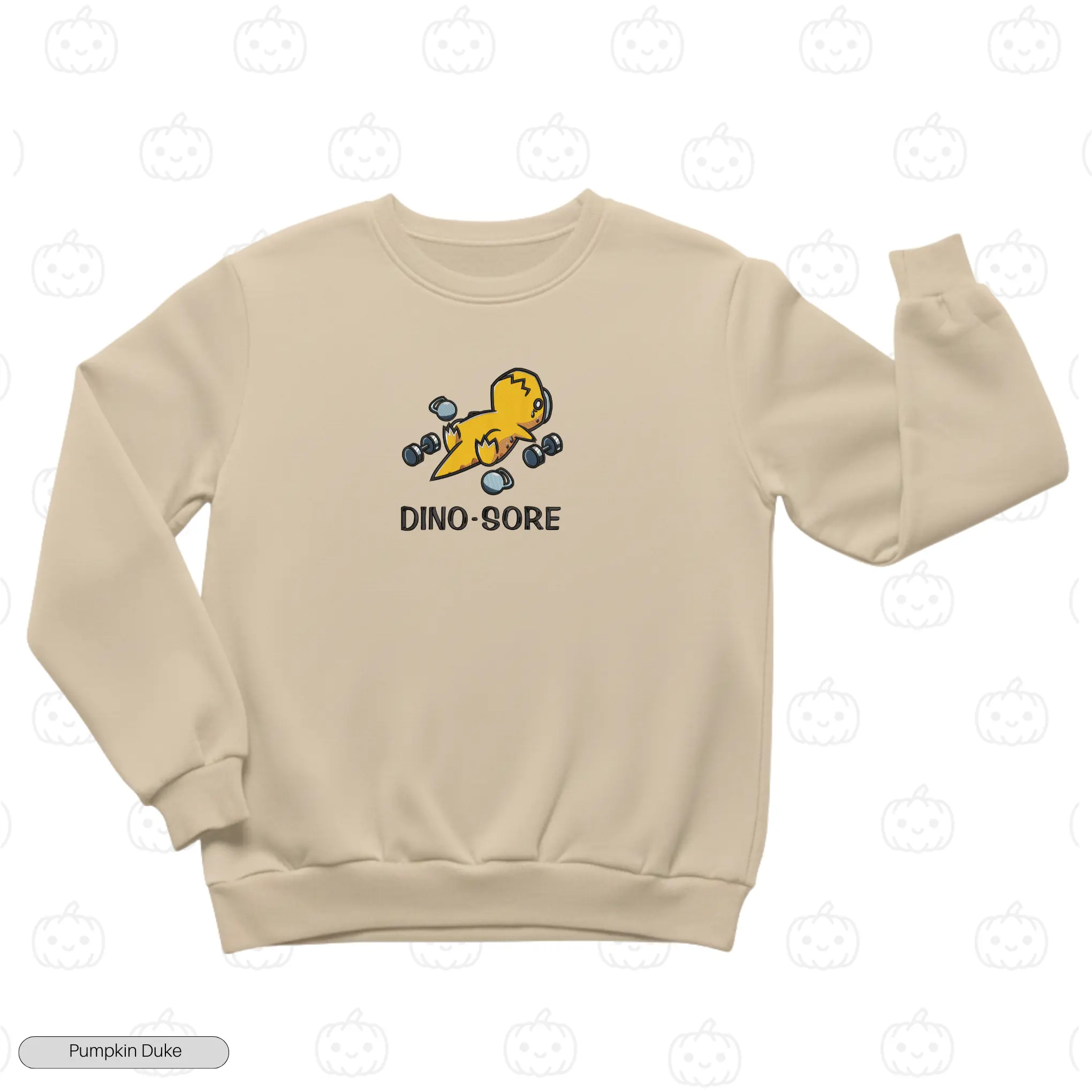 Dino Sore Embroidery Sweatshirt
