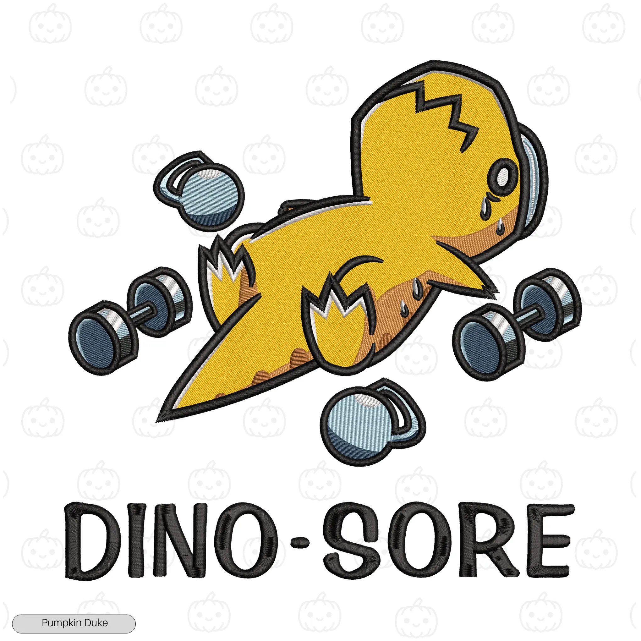 Dino Sore Embroidery T-Shirt