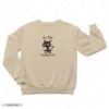 Everything Is Fine Cat Embroidery Sweatshirt