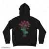 Eyeball Flower Bouquet Black Back Embroidery Hoodie Eyeball Flower Bouquet Embroidery Hoodie